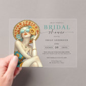 Beach Glam am Sea Brautparty Pool Party Acryleinladungen (Insitu (Handheld))