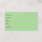 Beach Glass, Lake Michigan farbenfrohe Sea Shards Visitenkarte (Rückseite)