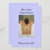 Beach Glass Massage Stones auf der Rückseite Einladung (Vorne/Hinten)