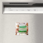 Beach Glass on Seashells Magnet (In Situ (Geschirrspüler))