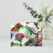 Beach Glass Postkarten (Stehend Vorderseite)