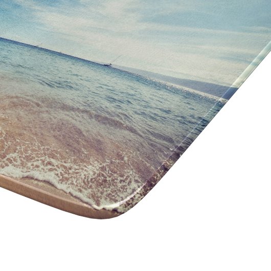 Beach Glass Schneidebrett (Ecke)