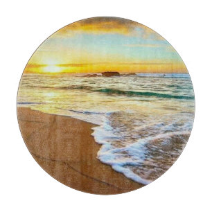 Beach Glass Schneidebrett