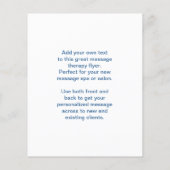 Beach Glass Stones Massage Foto Flyer (Hinten)