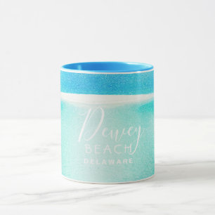 Beach Glitzer Sparkling Sand Ocean Dewey Beach Tasse
