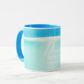 Beach Glitzer Sparkling Sand Ocean Dewey Beach Tasse (Vorderseite Links)