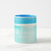 Beach Glitzer Sparkling Sand Ocean Miami Tasse (Zentrum)