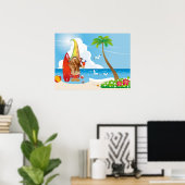 Beach Gnome Art Poster (Heimbüro)