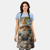 Beach Gnome auf einem Strandtrommel Schürze (Getragen)