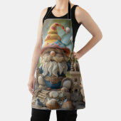 Beach Gnome auf einem Strandtrommel Schürze (InSitu)