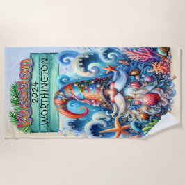 Beach Gnome Beach Handtuch