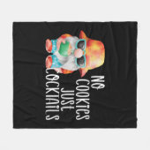 Beach Gnome No Cookies Tropical Fleecedecke (Vorderseite (Horizontal))