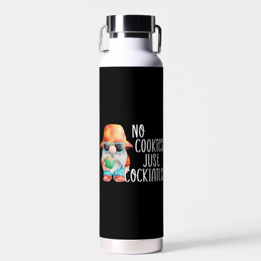Beach Gnome No Cookies Tropical Trinkflasche (Vorne)