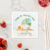 Beach Gnome St Patrick's Day Paper Napkin Serviette (Beispiel)