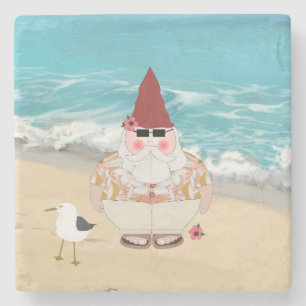 Beach Gnome Stone Untersetzer