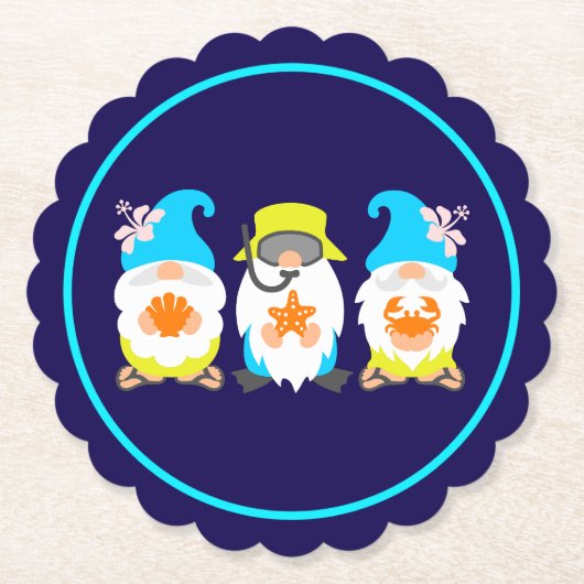 Beach Gnomes-52521 Untersetzer (Vorderseite)
