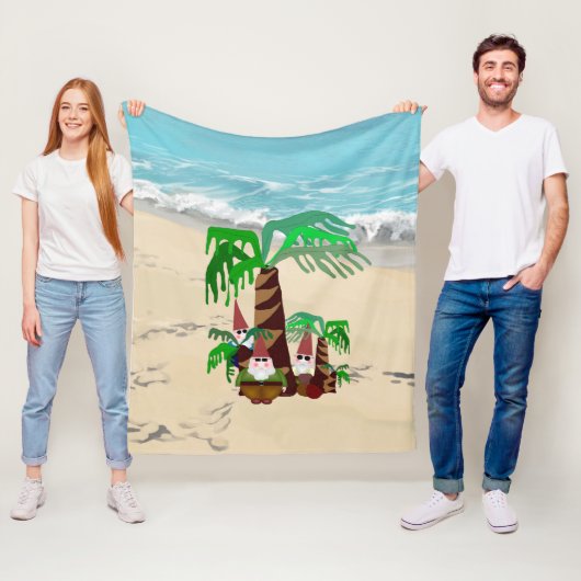 Beach Gnomes Fleece Blanket (Beispiel)