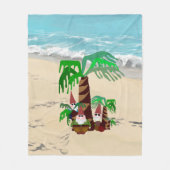 Beach Gnomes Fleece Blanket (Vorderseite)