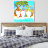 BEACH GNOMES LEINWANDDRUCK (Insitu (Schlafzimmer))