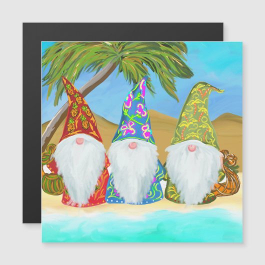 BEACH GNOMES MAGNETKARTE (Vorne/Hinten)