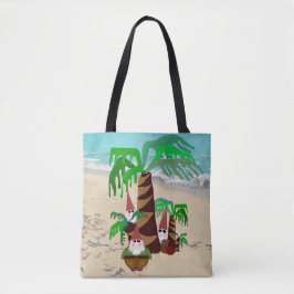 Beach Gnomes Tote Bag Tasche