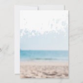 Beach Gold - Muscheln zum Leben Einladung (Rückseite)