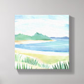 Beach Grass Bay | Meeresküste Leinwanddruck (Vorderseite)