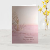 Beach Grass Beileid Karte (Gelbe Blume)