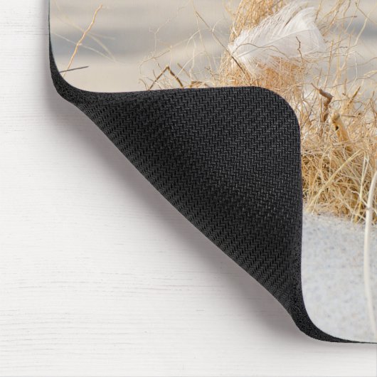 Beach Grass mit Feder Mousepad (Ecke)
