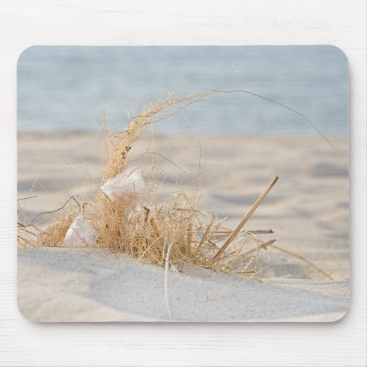 Beach Grass mit Feder Mousepad (Vorne)