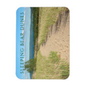 Beach Grass, Sand, Bärenwanderweg, Michigan Magnet (Vertikal)