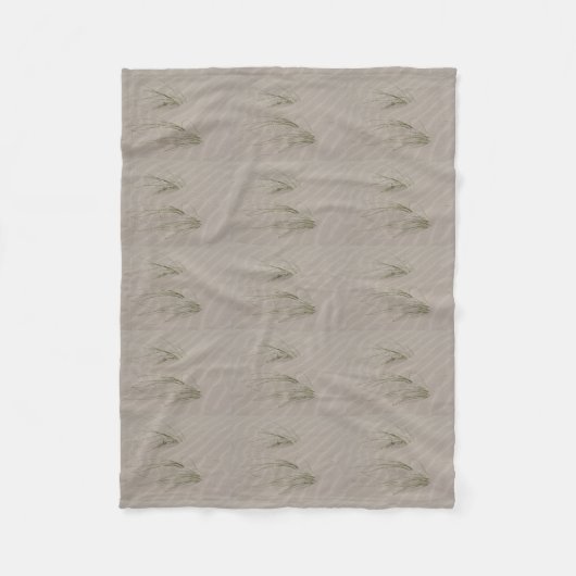 Beach Grass Throw Blanket Fleecedecke (Vorderseite)