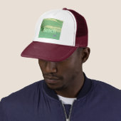 "Beach" Green Ocean Trucker Hat Truckerkappe (Beispiel)