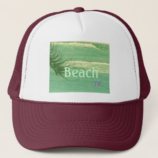 "Beach" Green Ocean Trucker Hat Truckerkappe