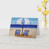 Beach Greeting Card Karte (Gelbe Blume)