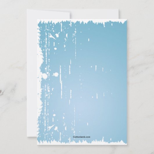 Beach Grunge Einladung (Rückseite)