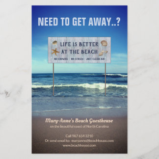 Beach Guest House Flyer