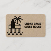 Beach Guest House Premium Kraft Visitenkarte (Vorderseite)