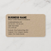 Beach Guest House Premium Kraft Visitenkarte (Rückseite)