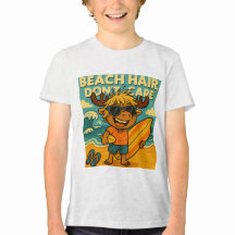 Beach Hair, Alberner Sommer-Kids-T - Shirt nicht p