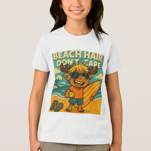 Beach Hair, Alberner Sommer-Kids-T - Shirt nicht p (Vorderseite)