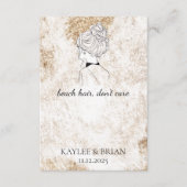 Beach Hair Bridesmaid Scrunchie Holder Begleitkarte (Vorderseite)