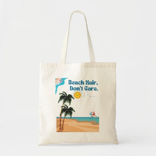 Beach Hair, Don't Care.tote Tasche (Vorne)