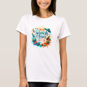 Beach Hair Keine Sorge Shirt - farbenfrohe Sommerk