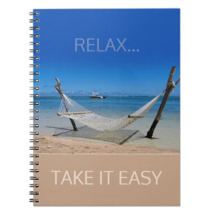 Beach Hammock (customizable) Notebook Notizblock