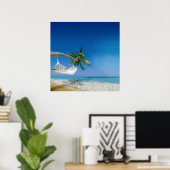 Beach Hammock Poster (Heimbüro)