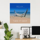 Beach-Hammock-Poster Poster (Heimbüro)