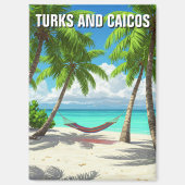 Beach Hammock Turks und Caicos Reisen Magnet (Vorderseite)