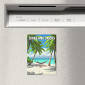 Beach Hammock Turks und Caicos Reisen Magnet (In Situ (Geschirrspüler))