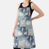 Beach Happy Place Blue Aqua Schürze (InSitu)